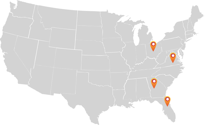 Locations map